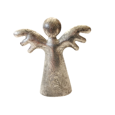 Κριίοι πετσέτας άγγελος μέταλλο με σχέδιο. 9,5x8cm. oikos106