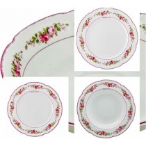Βαθιά πιάτα πορσελάνη Romantica. σετ/6.  23εκ. N.14621-5