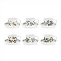 Portmeirion Botanic Garden Breakfast Cup and Saucer φλυτζάνι πρωινού και πιάτο Set of 6