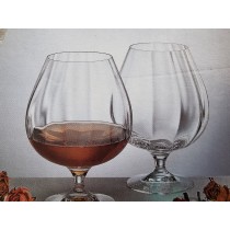 Kρυστάλλινα ποτήρια Κονιάκ Σετ/2.  oikos65