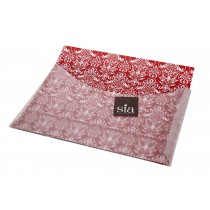 Σουπλά Πλαστικά Με Σχέδιο κόκκινο- Sia. σετ των/6. 45x35cm. oikos268