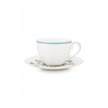 PIP STUDIO ΦΛΥΤΖΑΝΙ  ΜΕ ΠΙΑΤΑΚΙ CAPPUCCINO. JOLIE GOLD DOTS. 280ml. 51.004.117