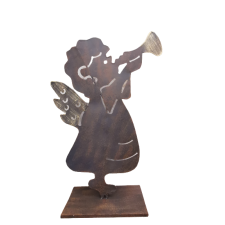 Διακοσμητικός άγγελος από μέταλλο. 61x43cm. oikos99