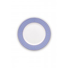 PIP STUDIO ΠΟΡΣΕΛΑΝΙΝΟ ΠΙΑΤΟ ΦΑΓΗΤΟΥ ΑΣΠΡΟ/ΜΠΛΕ ROYAL STRIPES 21cm 