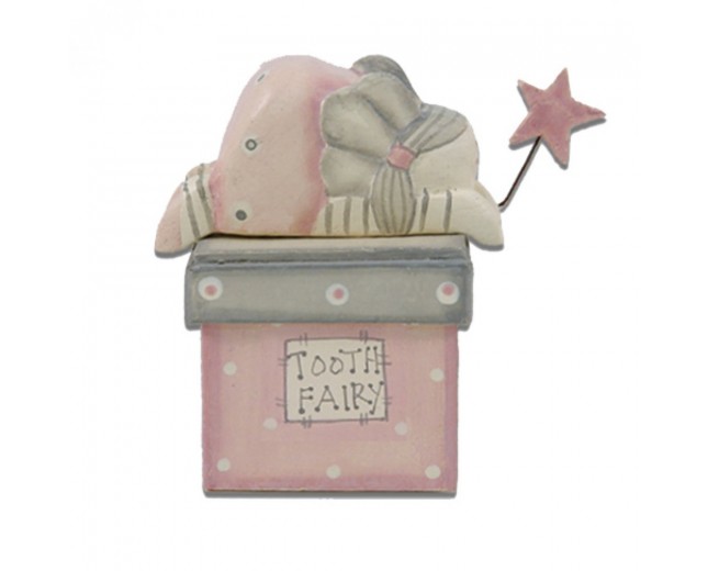 Ξυλινο Κουτί Tooth Fairy - Ροζ