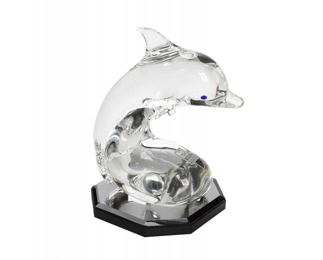 Διακοσμητικό κρυστάλλινο δελφίνι. 17x15cm. oikos297