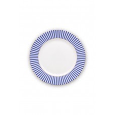 PIP STUDIO ΠΟΡΣΕΛΑΝΙΝΟ ΠΙΑΤΟ ΦΑΓΗΤΟΥ ΑΣΠΡΟ/ΜΠΛΕ ROYAL STRIPES 21cm 