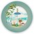 PiP Studio Πιατέλα Σερβιρίσματος Jolie Blue Στρογγυλή Q32cm.  51.001.253