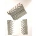 Σουπλά σετ των 6 100% Cotton σε γκρί-λευκό χρώμα. 46x33cm. oikos196